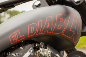Arie - El Diablo - Matte Black tank with red lettering