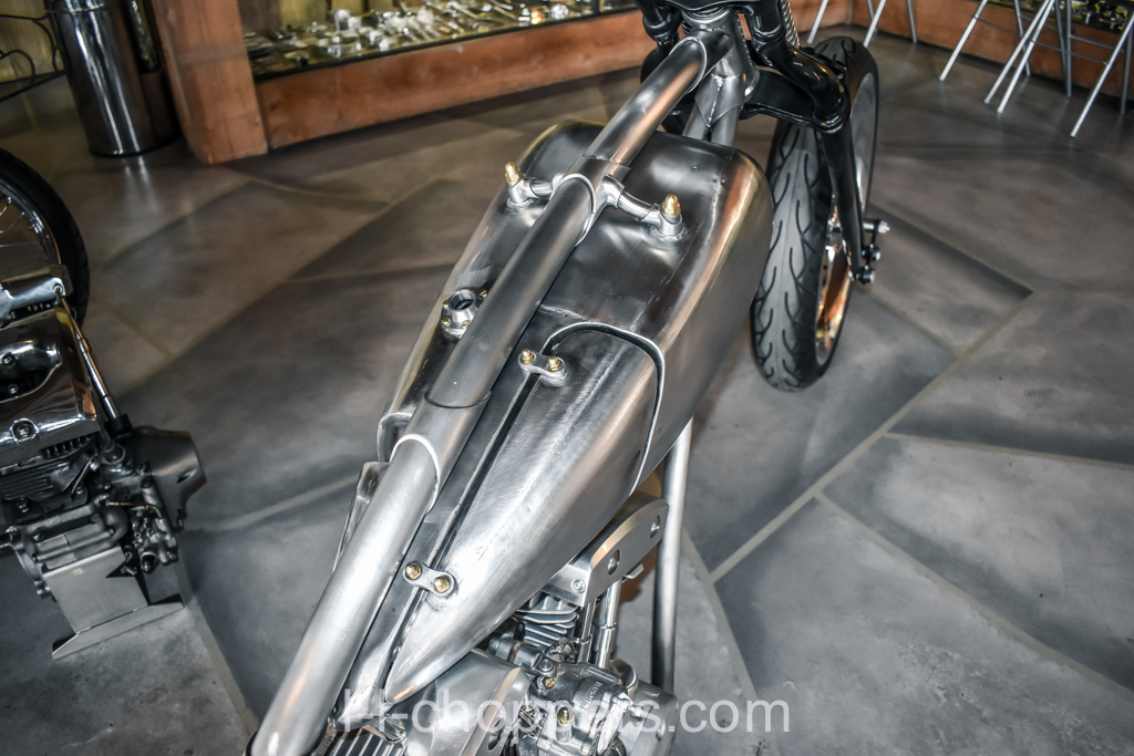custom chopper oil tank