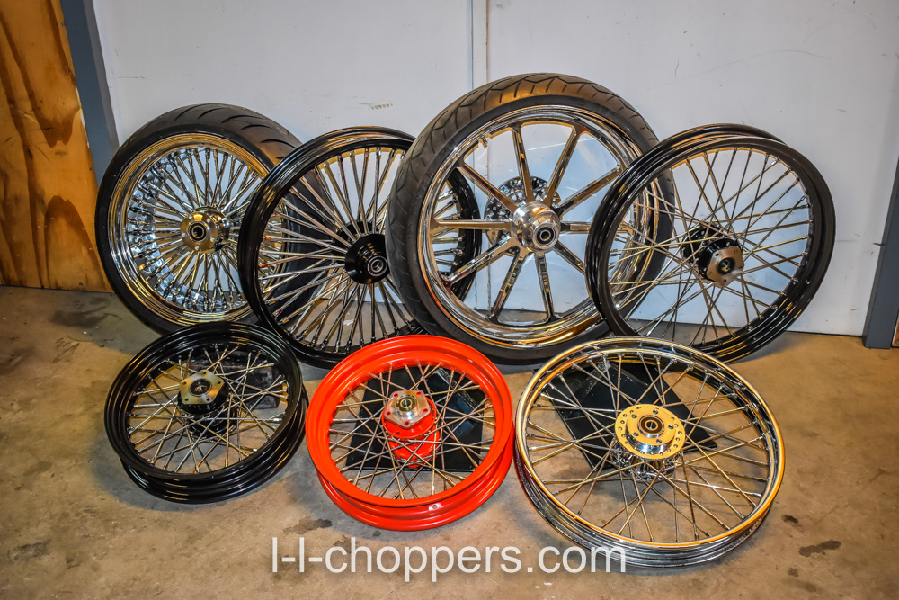 Wheels different sizes