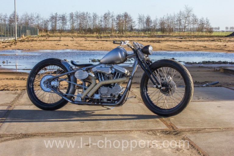 Sportster Boardtracker with 23 inch wheels rough version - L&L Choppers